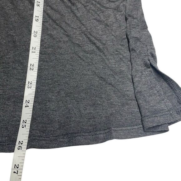 Simply Vera Gray Basic Luxury 3/4 Sleeve Pajama Shirt - Picture 6 of 7